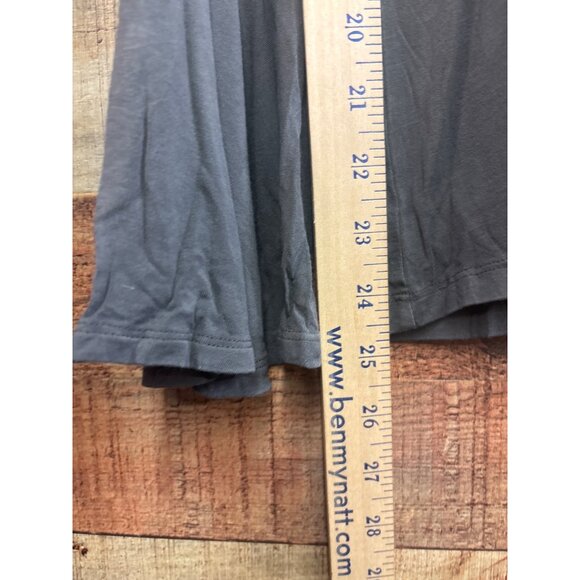 American Eagle Soft & Sexy Gray Bell Sleeve V-Neck Top S - Picture 2 of 6